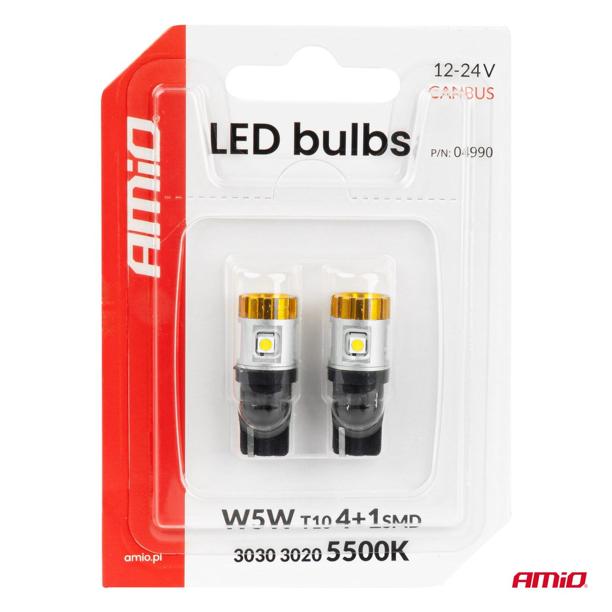 T10 LED-lamp met witte verlichting voor voertuigen
