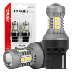 7440 W21W LED-lamp met 15 SMD 3030 LED's en wit licht