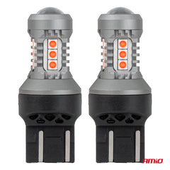 7443 W21/5W LED-lamp met rood licht