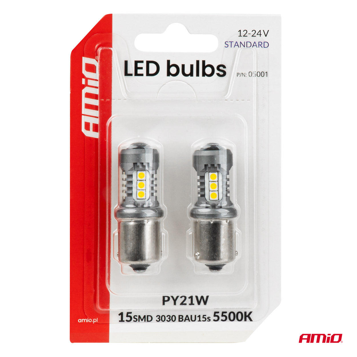 LED-lamp met BAU15S/PY21W-fitting voor voertuigverlichting