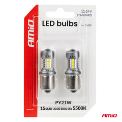 LED-lamp met BAU15S/PY21W-fitting voor voertuigverlichting