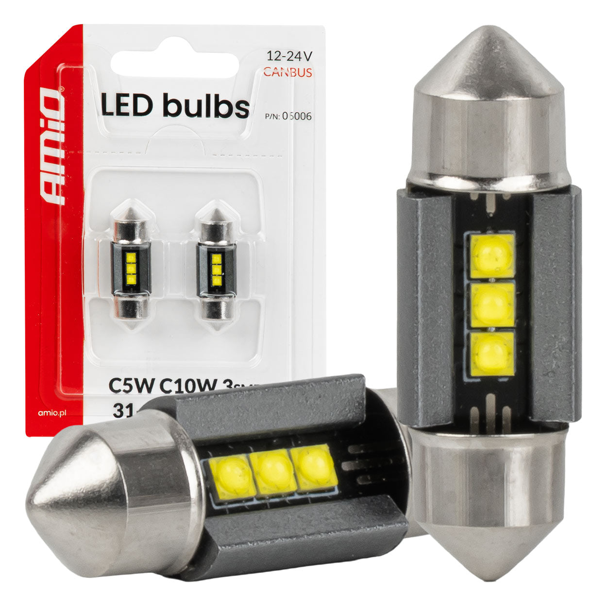 31 mm CANBUS LED-lamp met 3 SMD 2525 LED's