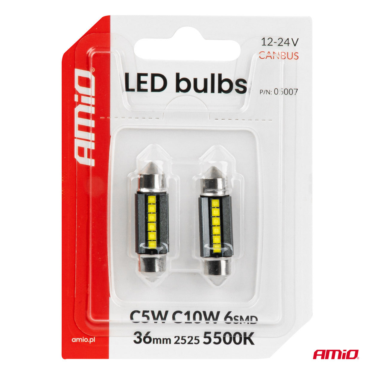 Witte CANBUS LED-lamp voor autoverlichting