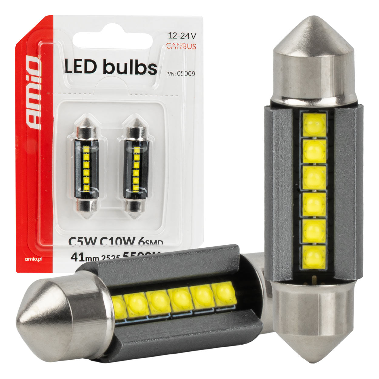 41 mm ledlamp met 6 SMD 2525 leds