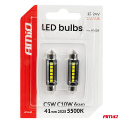 Ledlamp met 6 SMD 2525 leds en witte verlichting