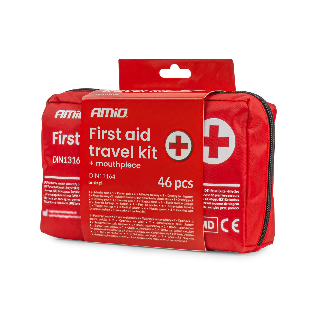 EHBO-set in etui volgens DIN 13164 met beademingsmasker