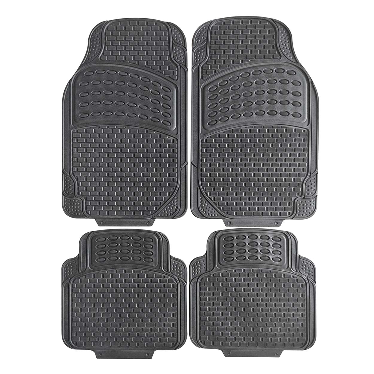 Set van vier universele zwarte automatten van PVC