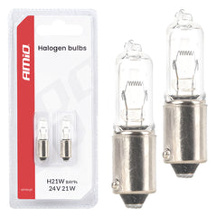 H21W halogeenlamp 24 V 21 W met BAY9S-fitting