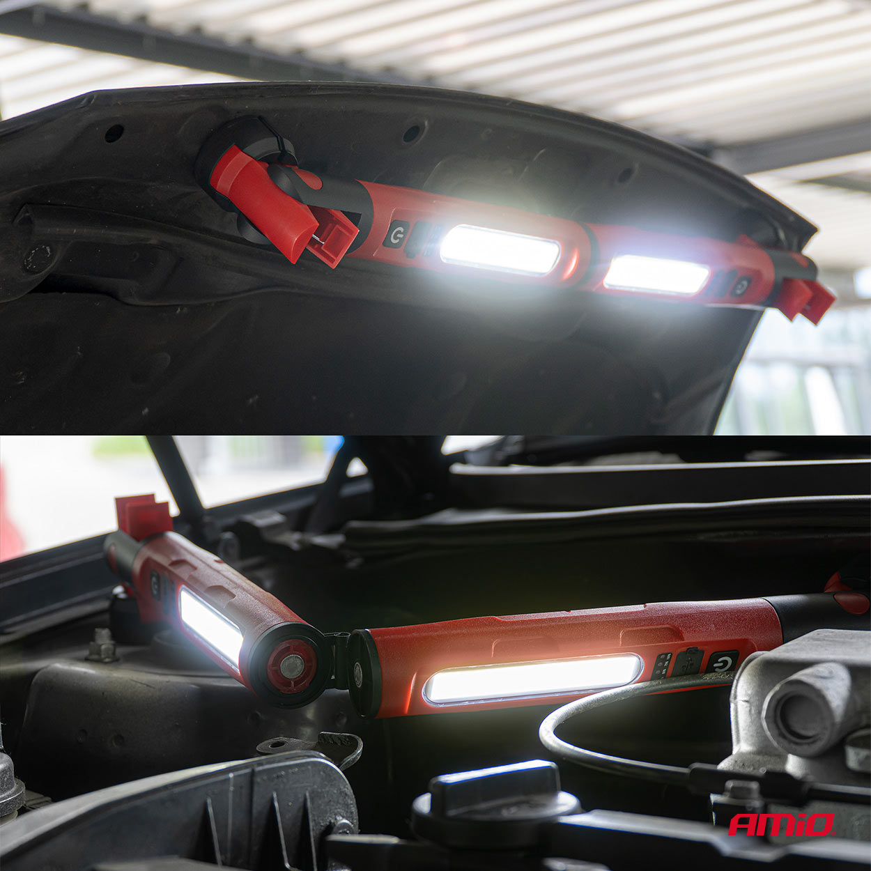 LED-inspectielamp met magneet en klem