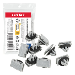 Instaplijstclips met rubberen afdichting 11 mm, 10 stuks.