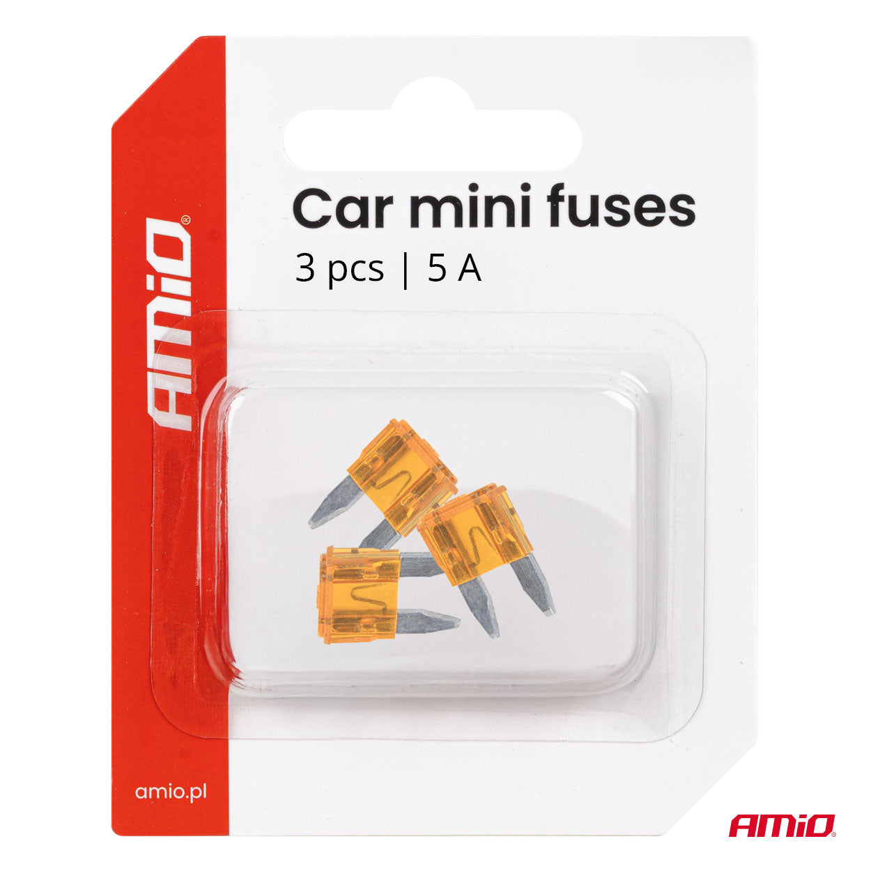MINI-autozekeringen van 5 A in blisterverpakking