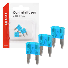 MINI-autozekeringen van 15 A in set van 3 stuks.