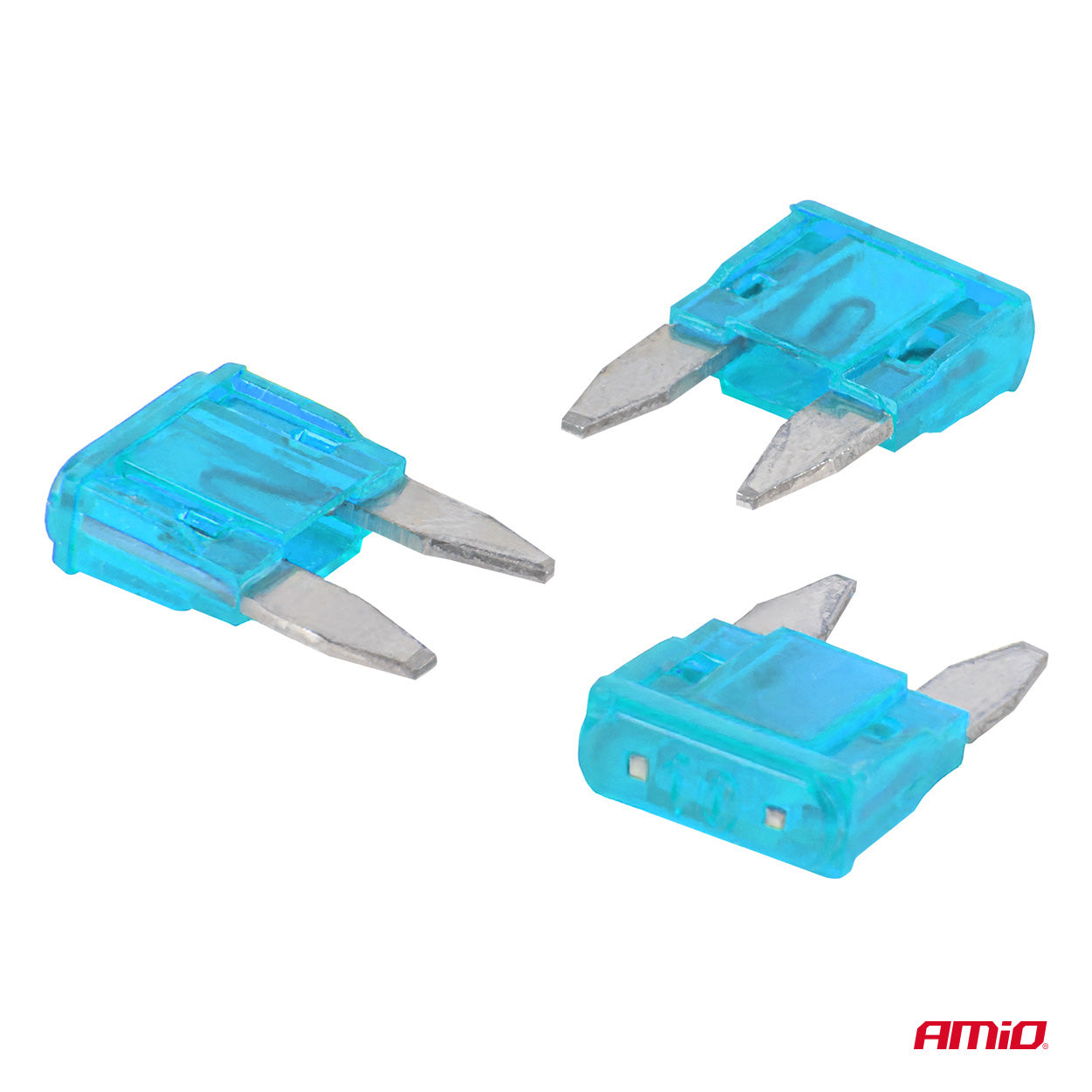 Drie MINI-autozekeringen in blisterverpakking.