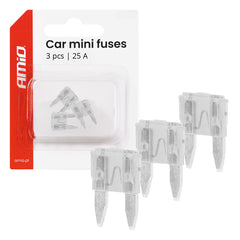 MINI autozekeringen 25A in set van 3 stuks.