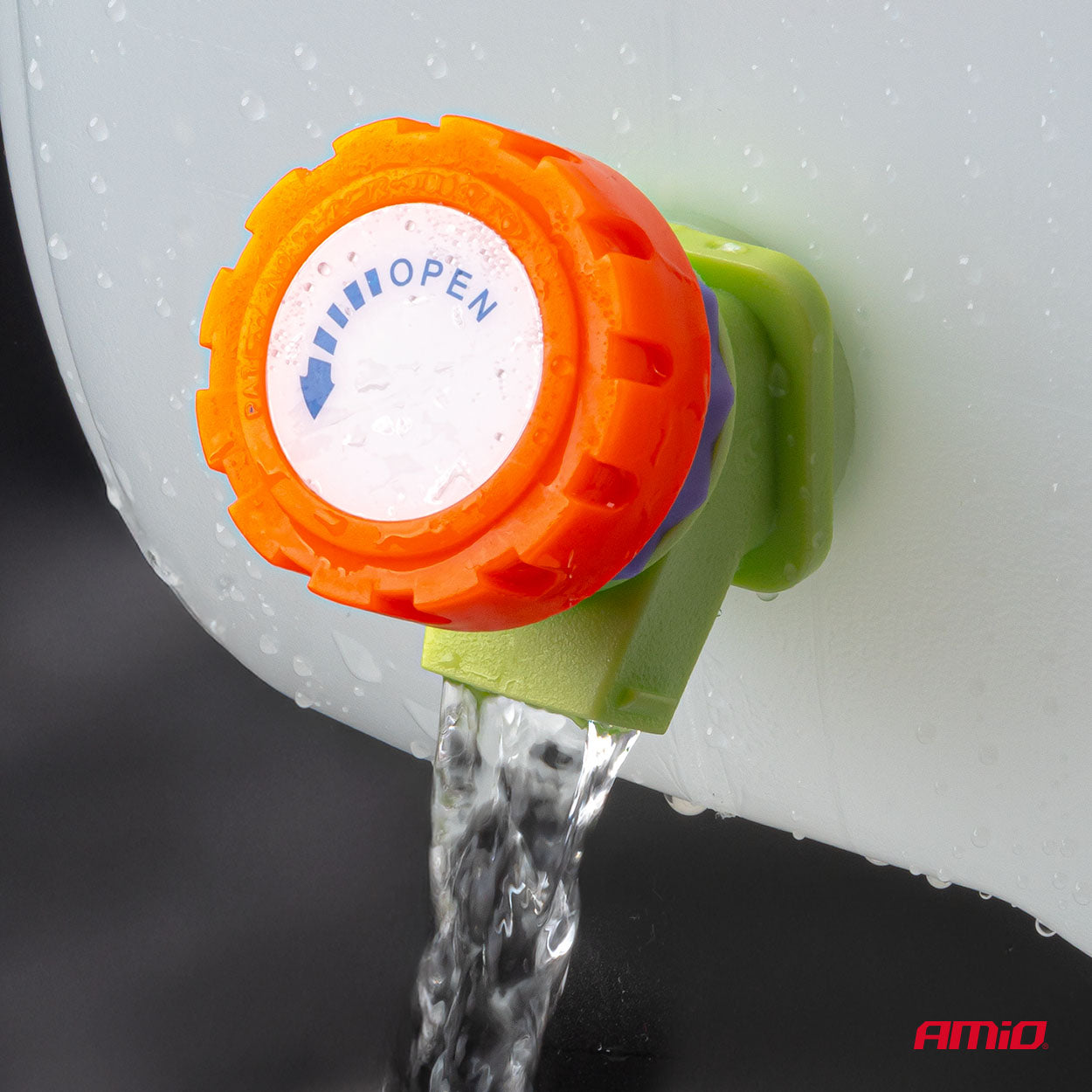 Witte HDPE-waterjerrycan met draaggreep