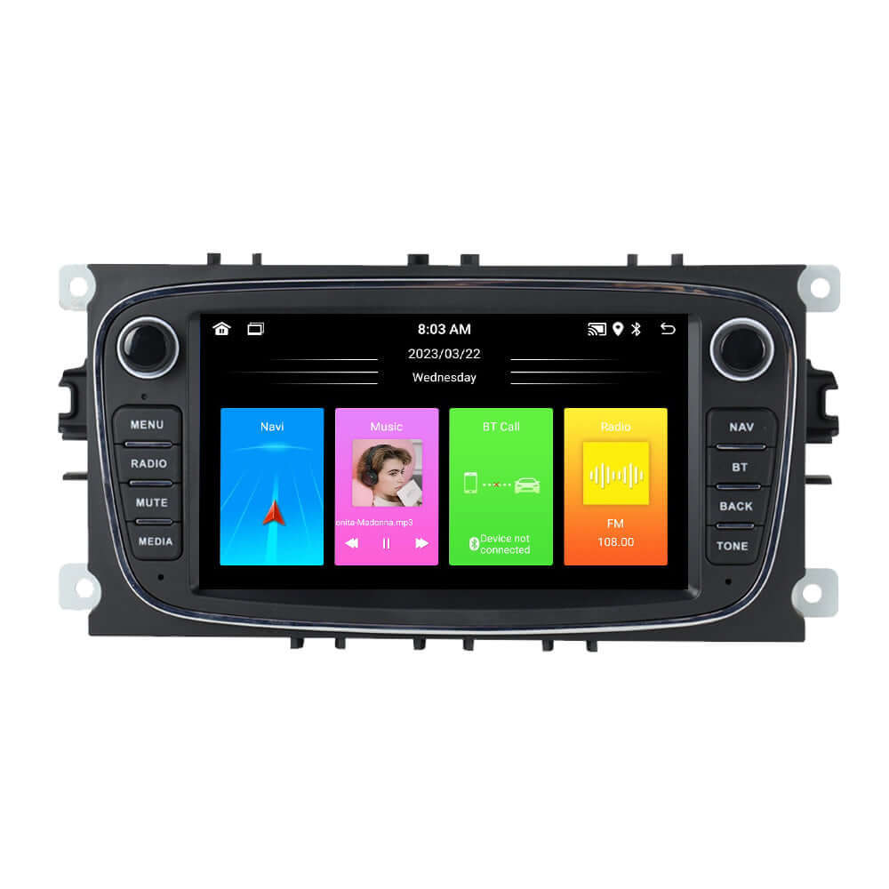 Ford (meerdere modellen) 06-12 - 7" radio met Apple CarPlay en Android Auto – Carmediaeurope.com