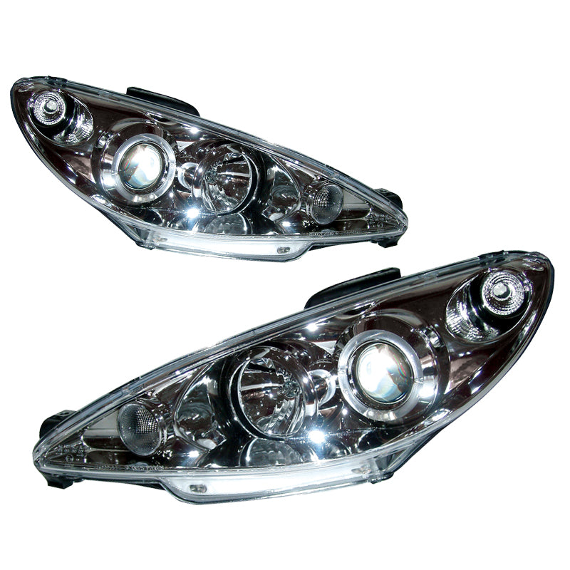 Witte koplampen voor Peugeot 206 1998-2002