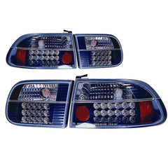 Zwarte LED-achterlichten voor Civic 1992 3-deurs