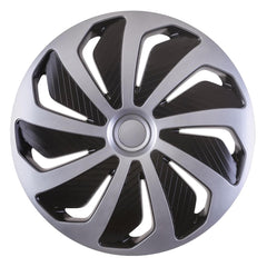 Wind 16 inch wieldoppen in zilver en zwart