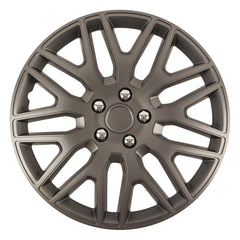 Grafietkleurige wieldop Vector Dakar NC 14 inch met chroommoeren