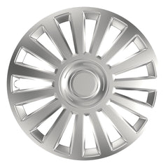 Zilverkleurige Luxury naafdop voor 16 inch stalen velg