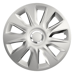 Zilverkleurige Stratos RC wieldop voor 15 inch stalen velg