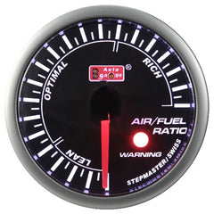 Air/Fuel meter zwart 2 inch Auto Gauge