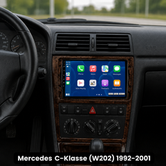 Mercedes C-Klasse (W202) 1992-2001 - 9" radio met Apple CarPlay en Android Auto 
