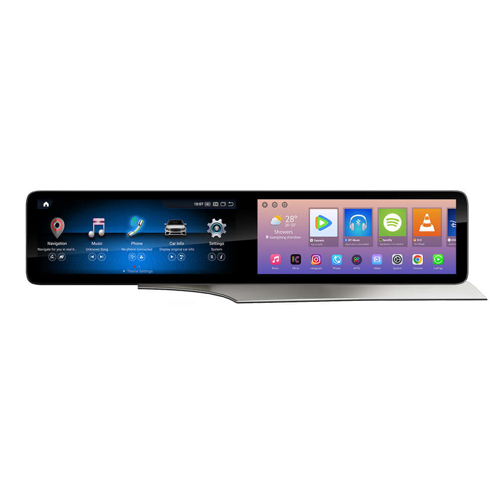 Mercedes C/GLC - 2x 12.3" scherm m. Apple CarPlay en Android Auto – Carmediaeurope.com
