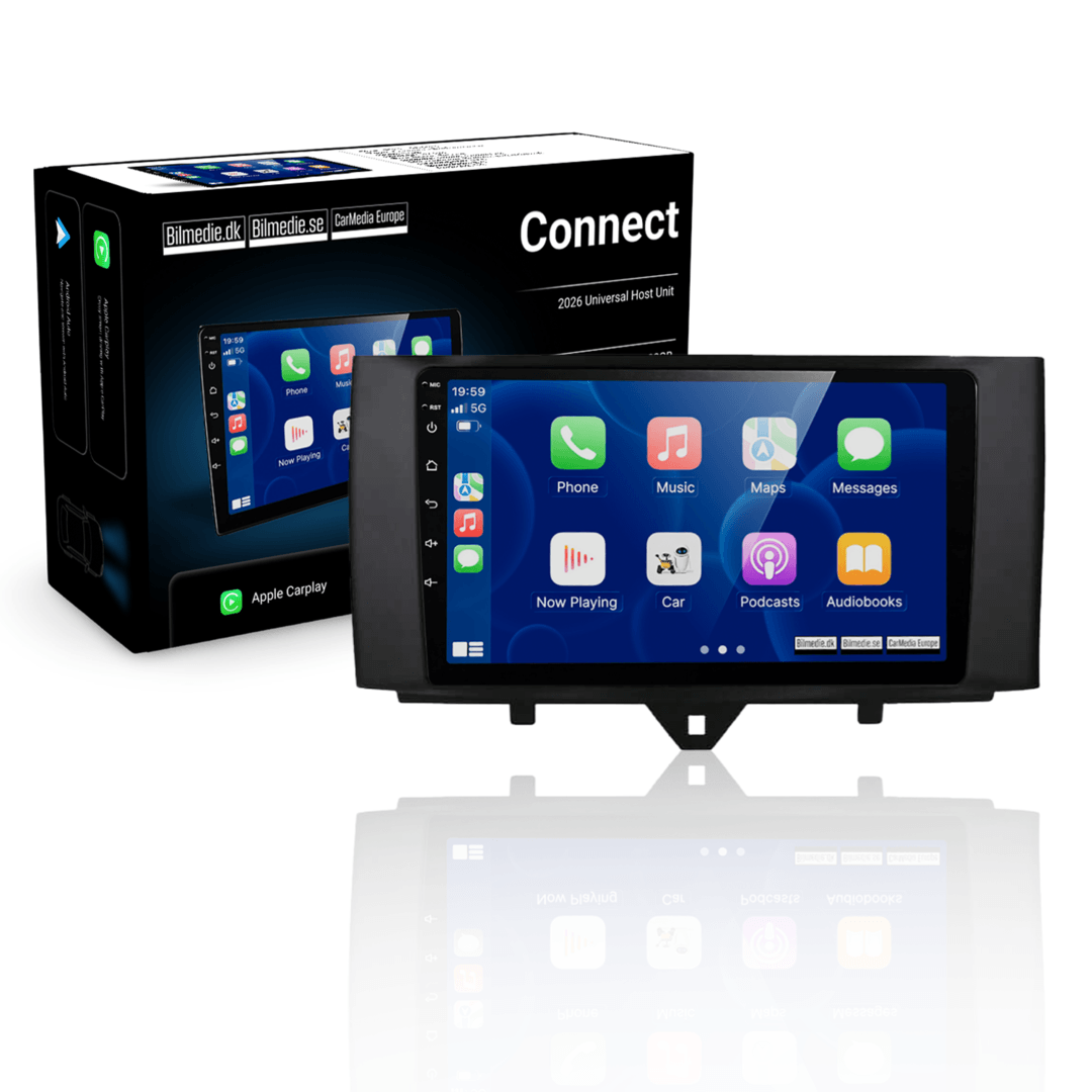Smart Fortwo 11-15 - 9" Radio met Apple CarPlay en Android Auto 