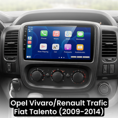 Opel Vivaro/Renault Traffic/Fiat Talento 14-21 - 9" radio met Apple CarPlay en Android Auto 