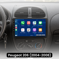 Peugeot 206 04-08 - 9"Radio met Apple CarPlay en Android Auto