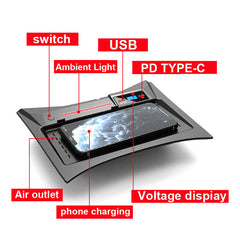 Nissan X-Trail 2014-2021 draadloze mobiele oplader met 15W snelladen 