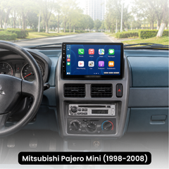 Mitsubishi Pajero Mini 1998-2008 - 9" autoradio met Apple CarPlay en Android Auto 