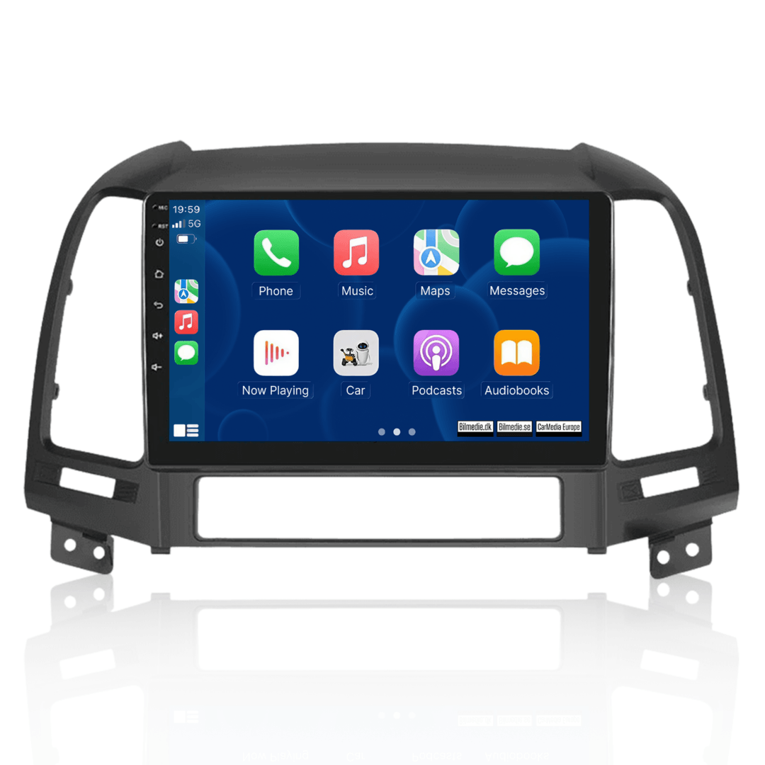 Hyundai Santa Fe 2006-2012 – 9" radio met Apple CarPlay en Android Auto 