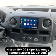 Nissan NV400/Opel Movano/Renault Master 03-11 - 10,1" radio met Apple CarPlay en Android Auto 