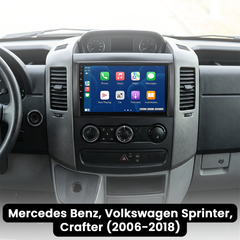Mercedes-Benz Sprinter 06-18 – 9" radio met draadloze Apple CarPlay en Android Auto