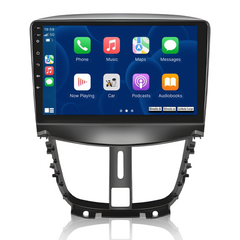 Peugeot 207 06-15 - 9" radio met Apple CarPlay en Android Auto 