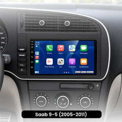 Saab 9-5 2005-2011 - 9" radio met Apple CarPlay en Android Auto 
