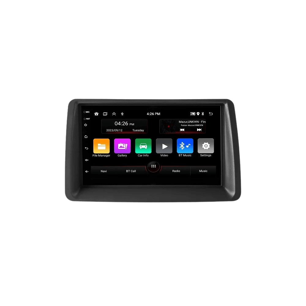 Fiat Panda 03-12 - 7" radio met Apple CarPlay en Android Auto display met navigatie- en multimediafuncties