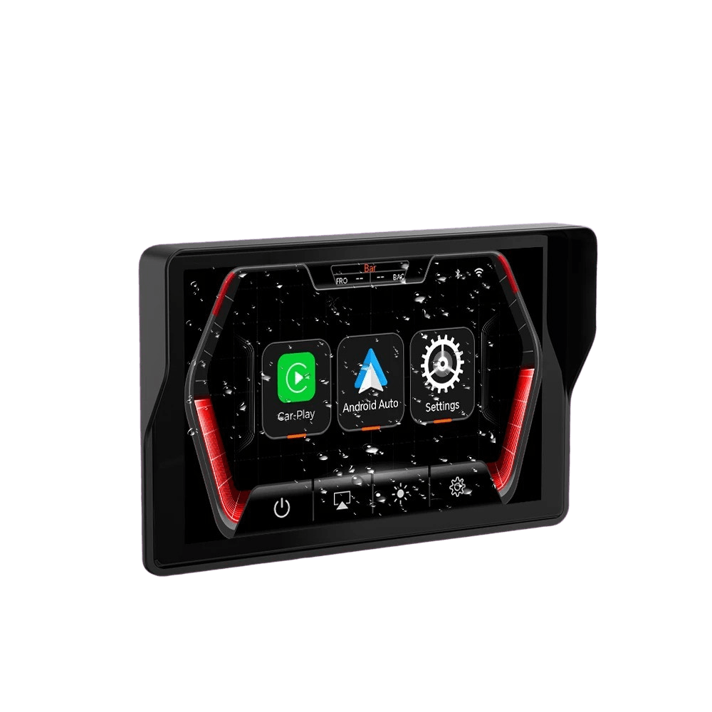 5” CarPlay voor motorfiets – Draadloos Apple CarPlay & Android Auto (IP67) scherm met helder display en apps