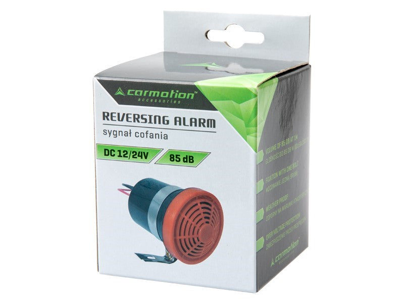 Achteruitrijalarm voor 12V en 24V met een geluidssignaal van 85 dB