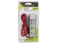 12V accu- en dynamotester van CARMOTION met led-indicatoren
