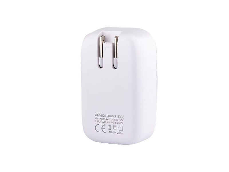 WAYME wandoplader met adapters voor EU- en UK-stekkers