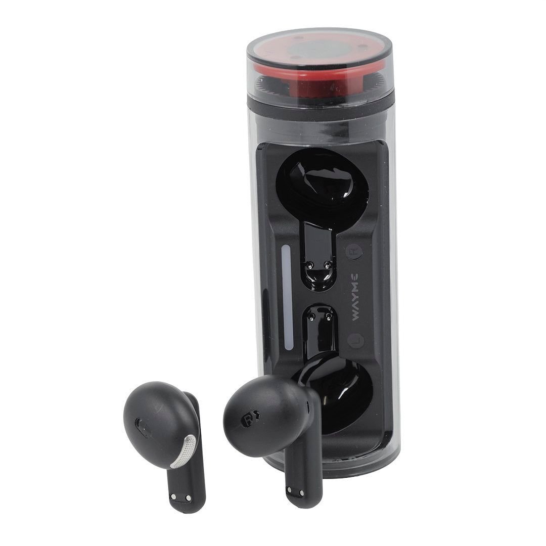 WAYME earbuds en oplaadetui met draaibaar deksel