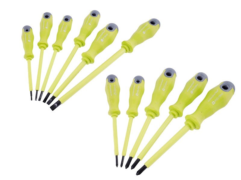 Set met geïsoleerde schroevendraaiers in meerdere maten