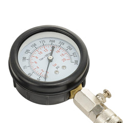 Compressietester met rechte en haakse aansluiting