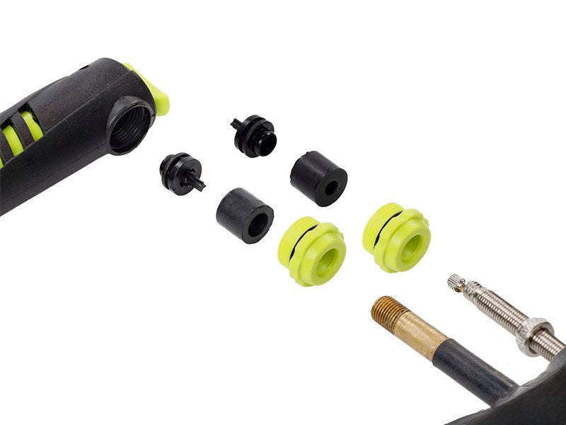 Mini handpomp met houder voor fiets