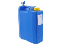 Platte waterjerrycan van 10 liter met vaste kraan