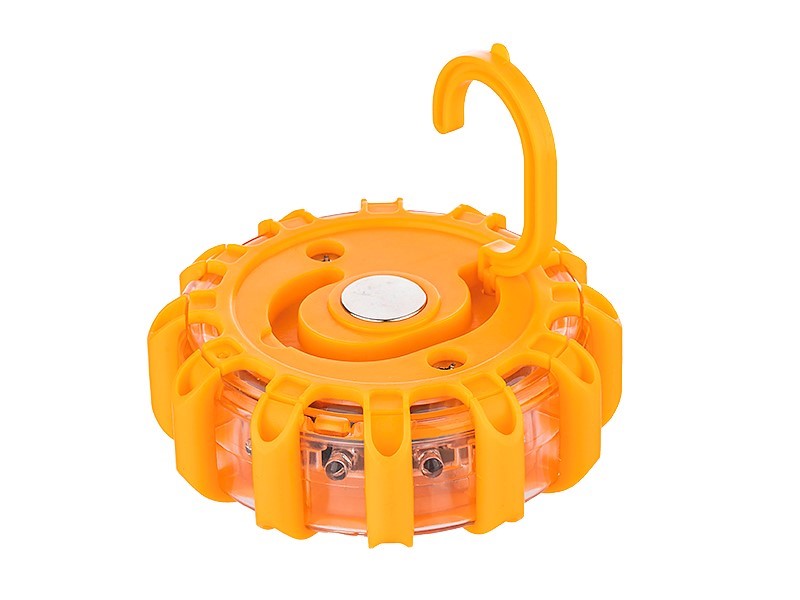 Oranje waarschuwingslamp met 9 lichtfuncties